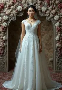 Wedding Anniversary Dress face swap