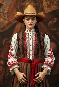 Western Dress Anniversary face swap