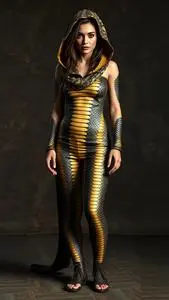 Snake Costume Woman face swap