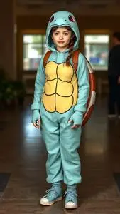 Squirtle Costume face swap