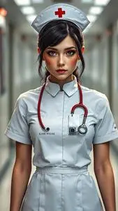 Blink Nurse Costume face swap