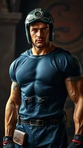 Bodybuilders Costume face swap