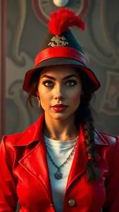 Carmen Sandiego Costume Hat face swap