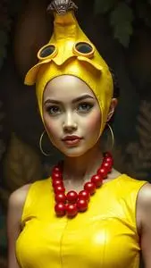 Chiquita Banana Girl Costume face swap