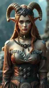 Female Satyr Cosplay Fancy Dress face swap