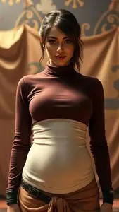 Flattering Tops Hide Tummy Costume face swap