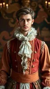 French Courtier Costume face swap