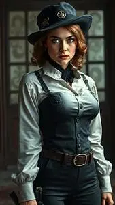 Gangster Moll Woman Costume face swap