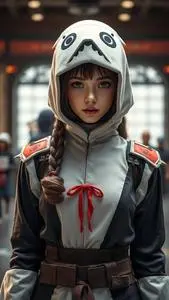 Girl Mando Costume face swap