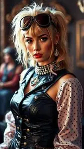 knee length dresses for ladies Glam Rock Female N02 – ccmcostume