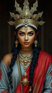 Goddess Kali Costume face swap
