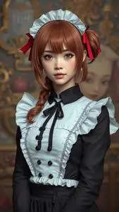 Mashu Maid Costume face swap