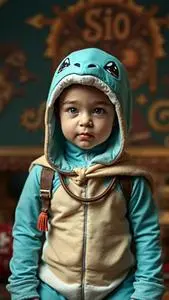 Newborn Squirtle Costume face swap