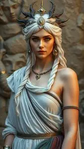 Nyx Greek Goddess Costume face swap