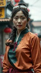 Kung Hustle Landlady Costume face swap