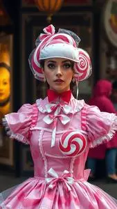 knee length dresses for ladies Lollipop Costume - Adults main image 1