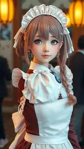 Maid Outfit Manga face swap
