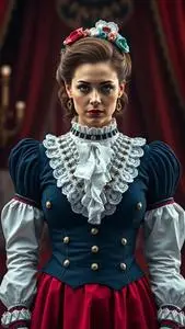 Greatest Showman Jenny Lind Costume face swap