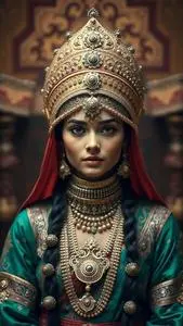 Manyavar Lehenga Costume face swap