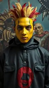 Jean Michel Basquiat Costume face swap