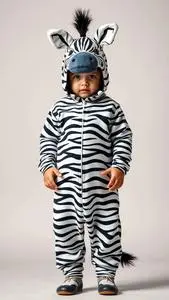 Zany Zebra Infant Costume face swap
