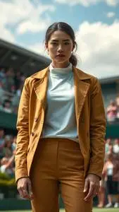 Wimbledon Outfit Woman face swap