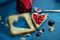 Loaf, Jam Bread, Jam, Breakfast, Heart wallpaper