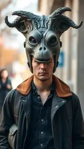 Weirdcore Head Costume face swap