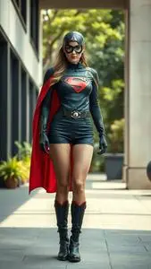 Superheroine Costume face swap