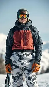 Snowboarding Outfit Man face swap