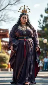 Plus Size Gorgeous Goddess Costume face swap