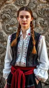 Slovenian Folk Costume face swap