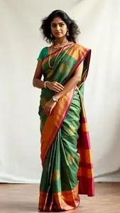 Pattu Saree Fancy Dress face swap