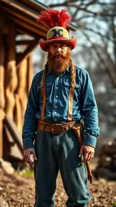 Paul Bunyan Blue Costume face swap