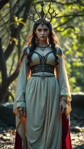 Persephone Queen Underworld Costume face swap