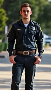 Parole Officer Costume face swap