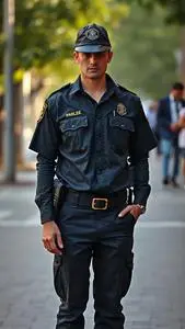 Parole Officer Costume face swap
