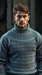 Pure Woolen Sweater Gents Costume face swap