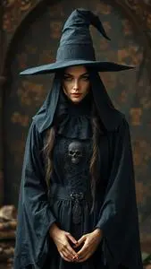 Satanic Witch Costume face swap