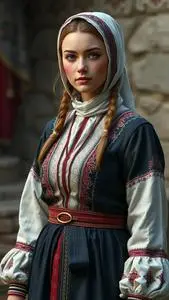 Serbian National Costume face swap