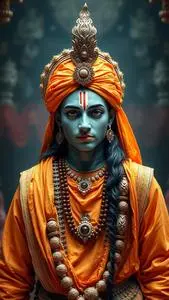 Shri Krishna Costume face swap