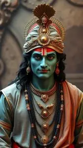 Shri Krishna Male Costume face swap