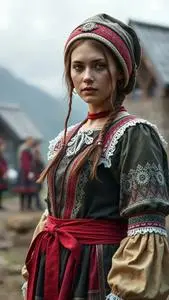 Slovak Folk Costume face swap