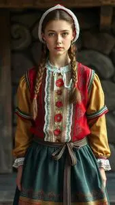 Slovenian Folk Costume face swap