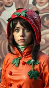 Strawberry Tart Costume face swap