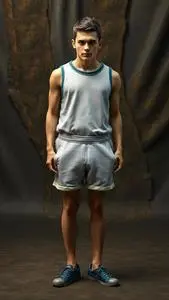 Terry Cloth Shorts Costume face swap