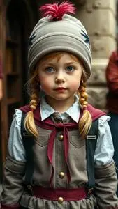 Toddler Trinians Outfit face swap