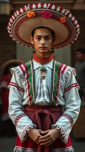 Traditional Cinco Mayo Outfit face swap