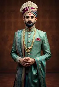 Bengali Groom Outfit face swap