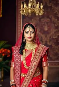 Bengali Marriage Costume face swap